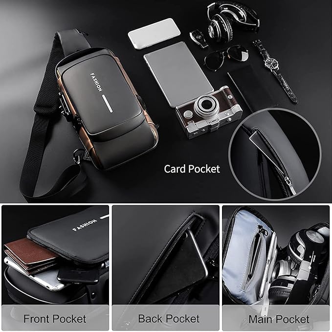 Crossbody Sling Bag for Men Women