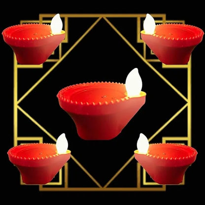Water Sensor LED Light Diya(12, Classic)