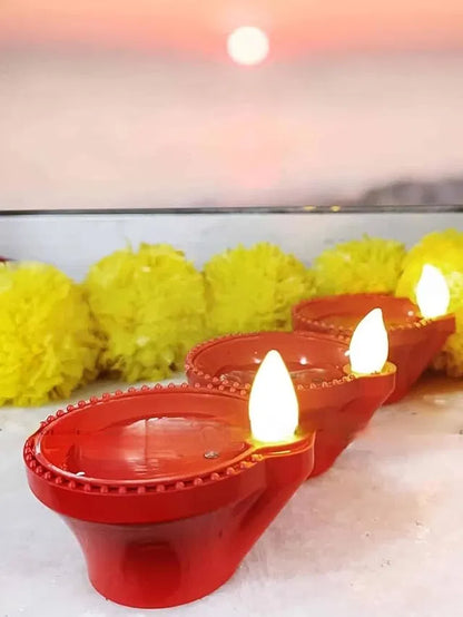 Water Sensor LED Light Diya(12, Classic)