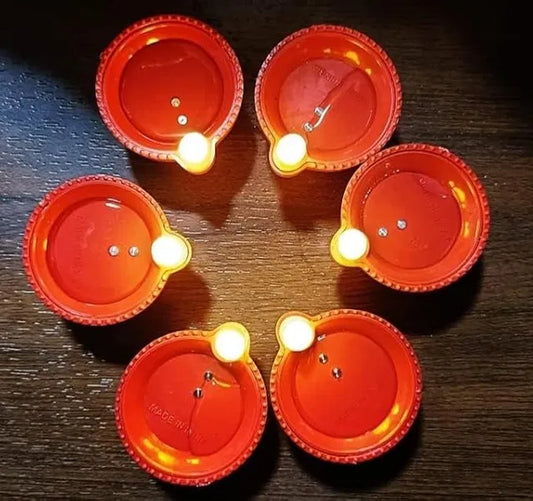 Water Sensor LED Light Diya(12, Classic)